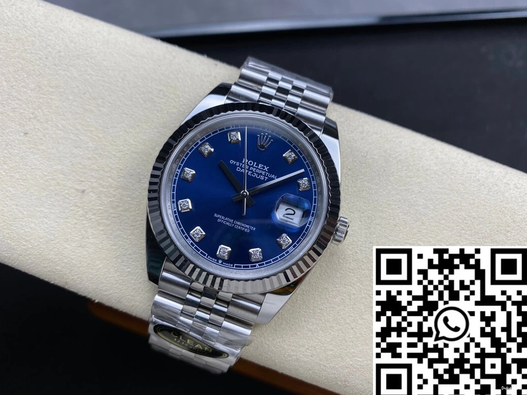 Dial Datejust Factory Clean M126334-0016 Rolex Blue 0223
